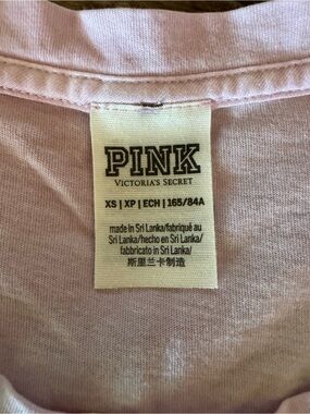 Pink Victoria’s Secret pastel gradient  Tee - Casual Crewneck XS oversized